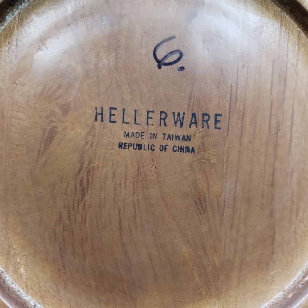 Vintage Hellerware Wooden Serving‎ Salad Bowl 9